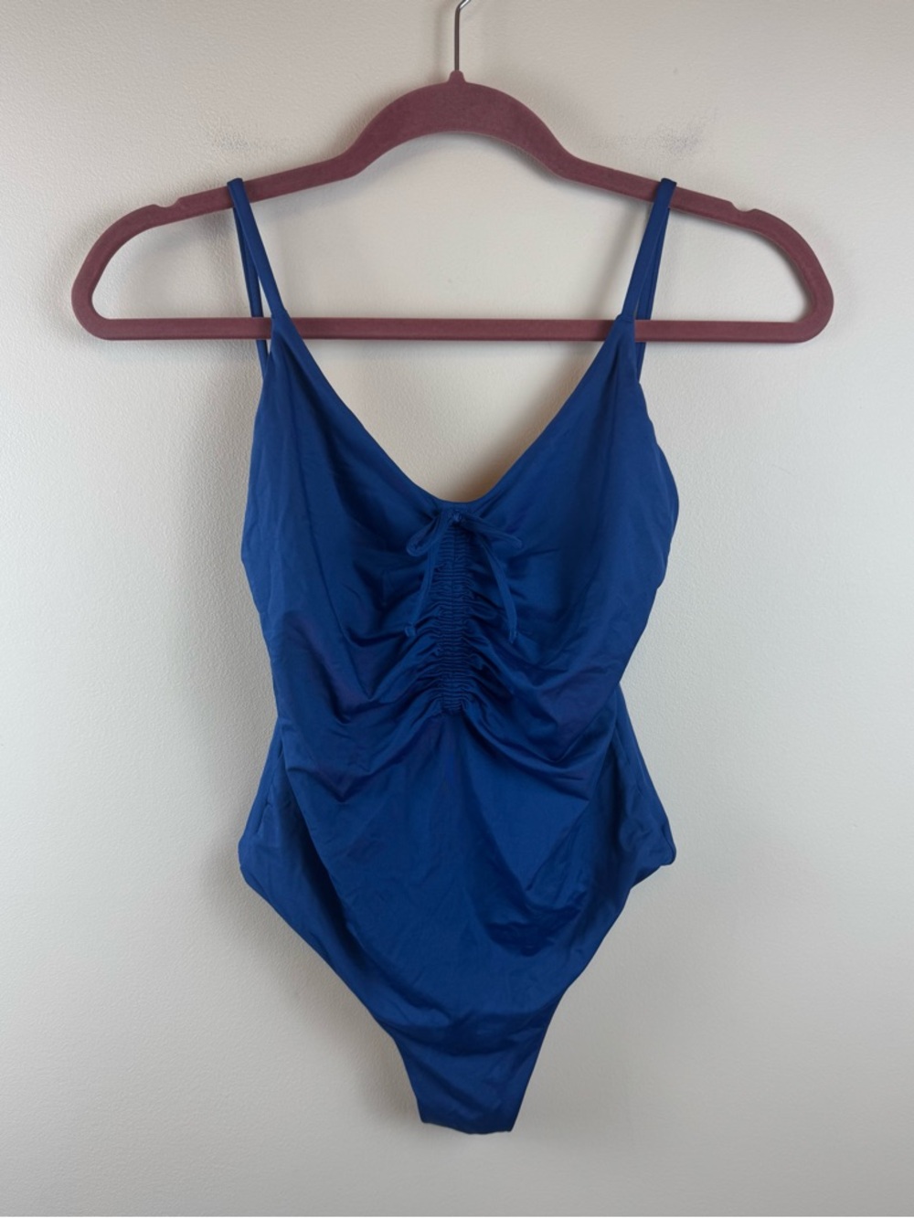 J.CREW Playa Laguna Ruched One-Piece Swimsuit in blue